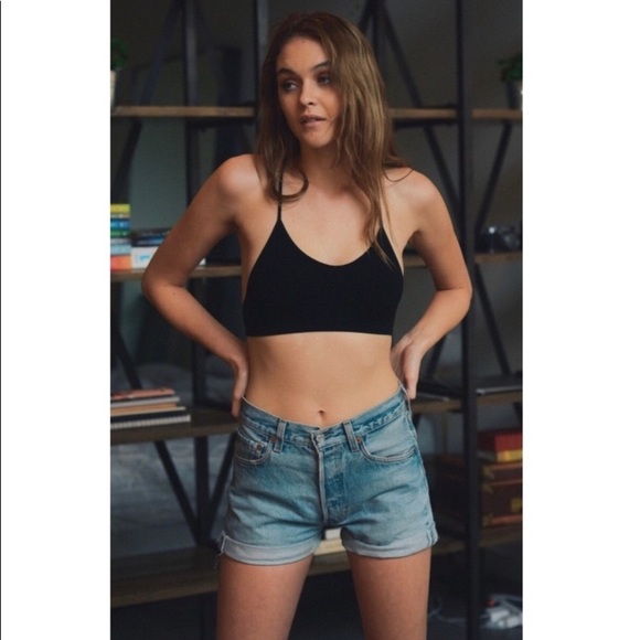 Black Mesh Tattoo Bralette - Picture 3 of 4